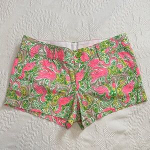 Lilly Pulitzer Pink and Green Patterned Shorts